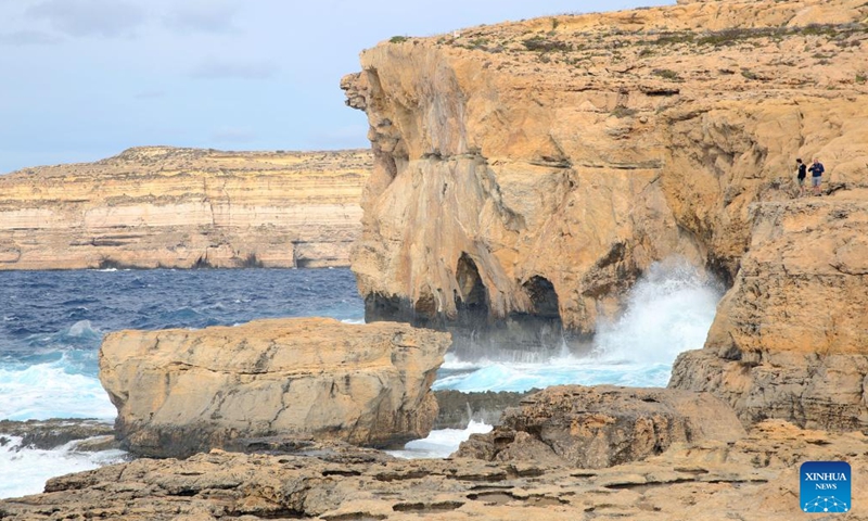 This photo taken on Nov. 4, 2023 shows the scenery on the island of Gozo, Malta. (Photo: Xinhua)