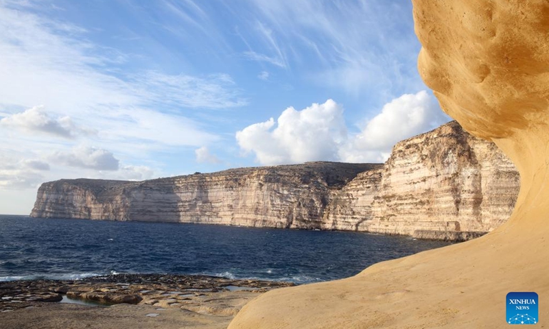 This photo taken on Nov. 4, 2023 shows the scenery on the island of Gozo, Malta. (Photo: Xinhua)