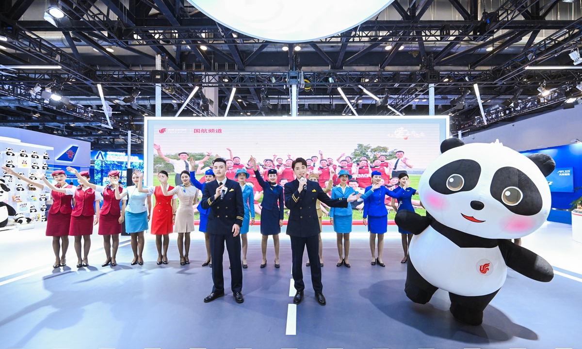 Air China staff members perform at CATA 2023.  Photo: Courtesy of Air China