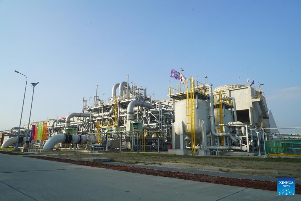 This photo taken on Nov. 12, 2023 shows the Ghorashal-Polash Urea Fertilizer Project in Narsingdi, Bangladesh. Bangladeshi Prime Minister Sheikh Hasina has inaugurated the South Asian country's largest and first-ever green fertilizer factory as construction work of the Ghorashal-Polash Urea Fertilizer Project is completed.(Photo: Xinhua)