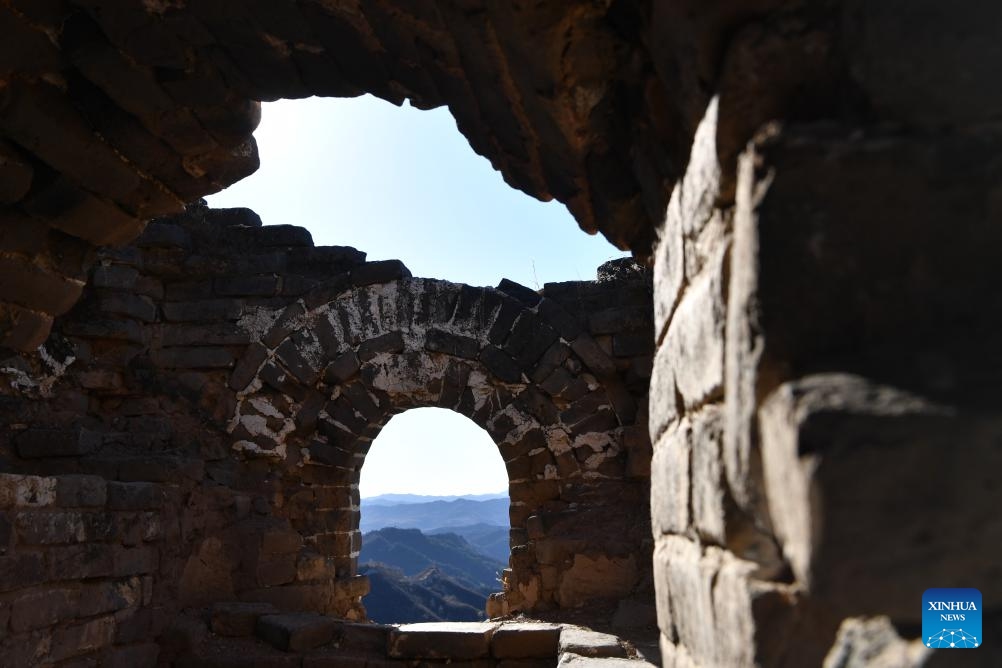 This photo taken on Nov. 14, 2023 shows a view of the Gubeikou Great Wall in Beijing, capital of China.(Photo: Xinhua)