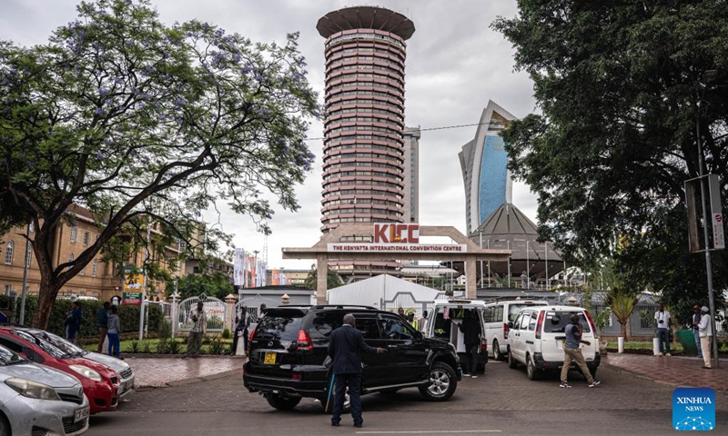 The Kenyatta International Convention Center is pictured in Nairobi, capital of Kenya, Nov. 19, 2023.(Photo: Xinhua)