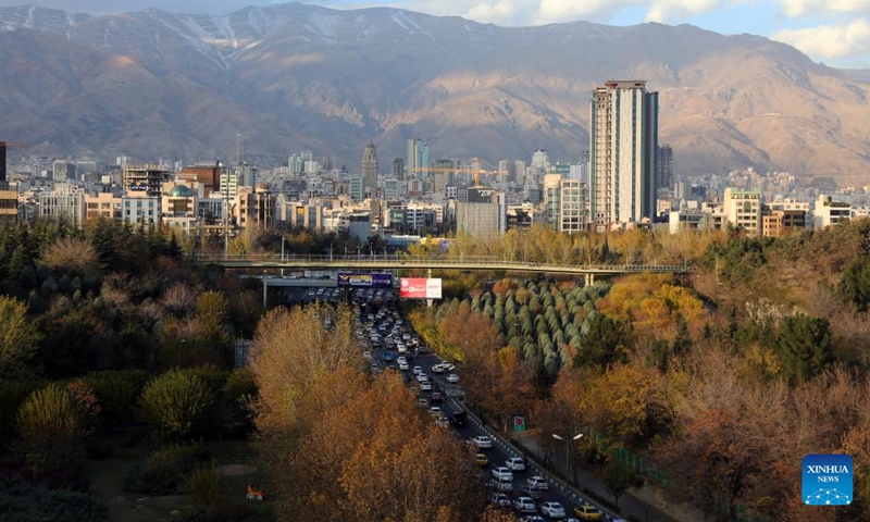 This photo taken on Nov. 27, 2023 shows a view of Tehran, capital of Iran(Photo: Xinhua)