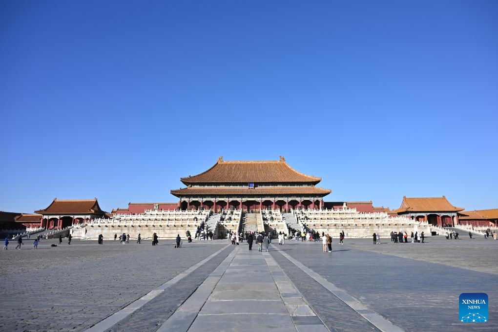 Tourists visit the Palace Museum, also known as the Forbidden City, in Beijing, capital of China, Nov. 29, 2023.(Photo: Xinhua)