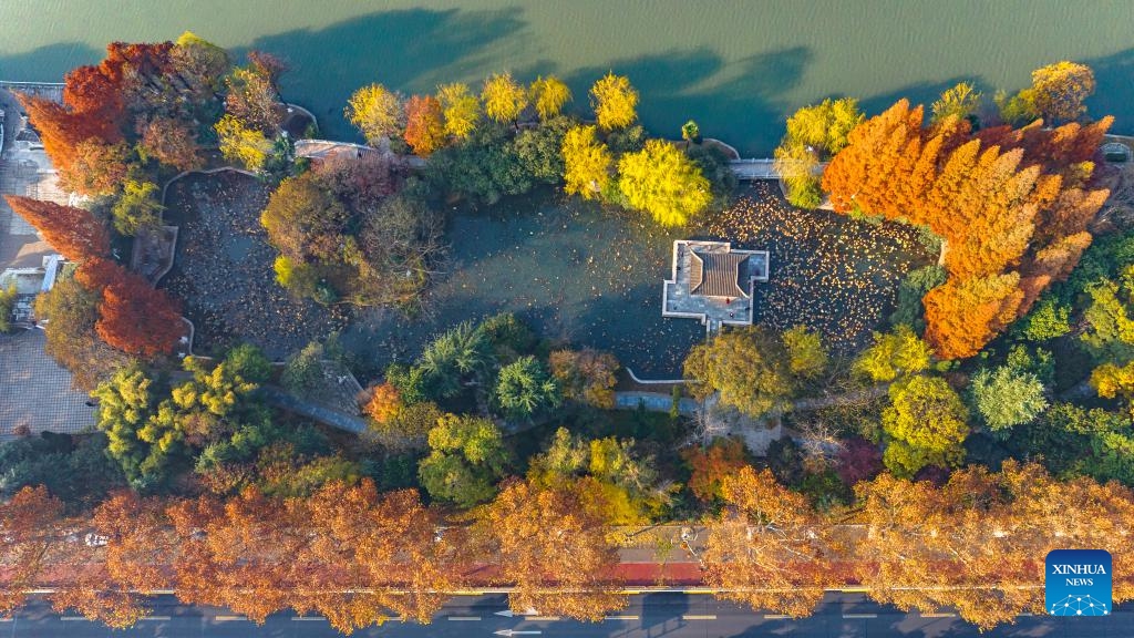 This aerial photo taken on Dec. 5, 2023 shows the scenery in Xiangyang, central China's Hubei Province.(Photo: Xinhua)