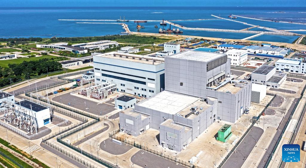 This file photo shows the exterior view of Shidaowan high temperature gas-cooled reactor nuclear power plant.(Photo: Xinhua)