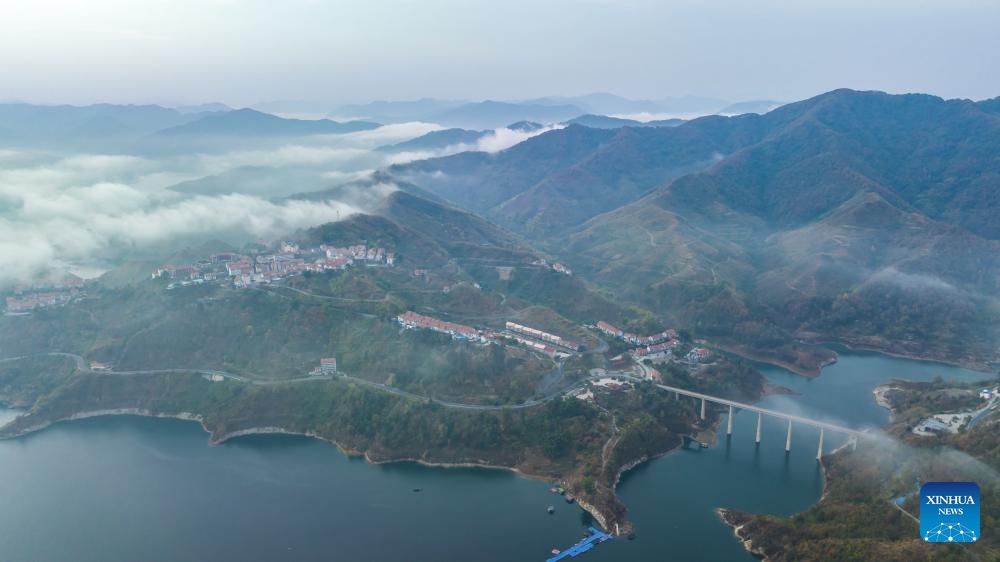 This aerial photo taken on Dec. 6, 2023 shows a view of Hongshui River in Luodian County of Bouyei-Miao Autonomous Prefecture of Qiannan, southwest China's Guizhou Province(Photo: Xinhua)