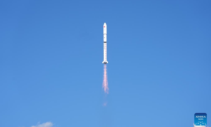 A Long March-2D carrier rocket carrying the Yaogan-39 satellite blasts off from the Xichang Satellite Launch Center in southwest China's Sichuan Province, Dec. 10, 2023. The rocket blasted off at 9:58 a.m. (Beijing Time), and sent the satellite into the preset orbit. It was the 500th flight mission of the Long March series rockets.  (Photo: Xinhua)