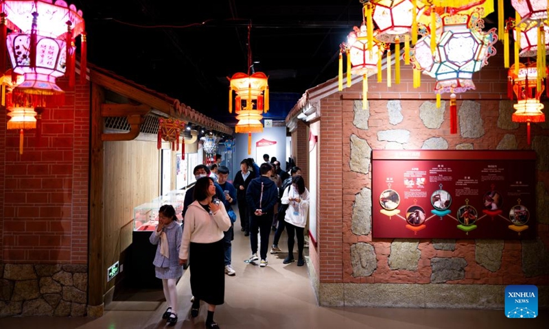 People visit an intangible cultural heritage exhibition on the Maritime Silk Road in Quanzhou, southeast China's Fujian Province, Dec. 9, 2023. The city of Quanzhou is widely believed to be the starting point of the ancient Maritime Silk Road. (Photo: Xinhua)