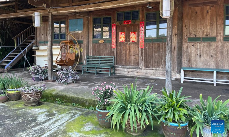 This photo taken on Nov. 20, 2023 shows a renovated old village house in Fangshiping Village of Huaihua City, central China's Hunan Province.  (Photo:Xinhua)