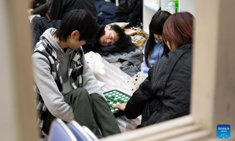 People take refuge at a primary school in Shika, Ishikawa prefecture, Japan, Jan. 2, 2024. The death toll has risen to 48 in the central Japanese prefecture of Ishikawa as of 3:30 p.m. local time after a series of powerful earthquakes hit the area in central Japan and the vicinity, national broadcaster NHK reported on Tuesday. Injuries are reported in the prefectures of Ishikawa, Niigata, Fukui, Toyama, and Gifu, it added. (Photo: Xinhua)