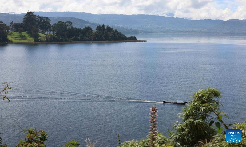 This photo taken on Jan. 5, 2024 shows a view of La Cocha Lagoon in the department of Narino, Colombia. (Xinhua/Zhou Shengping)