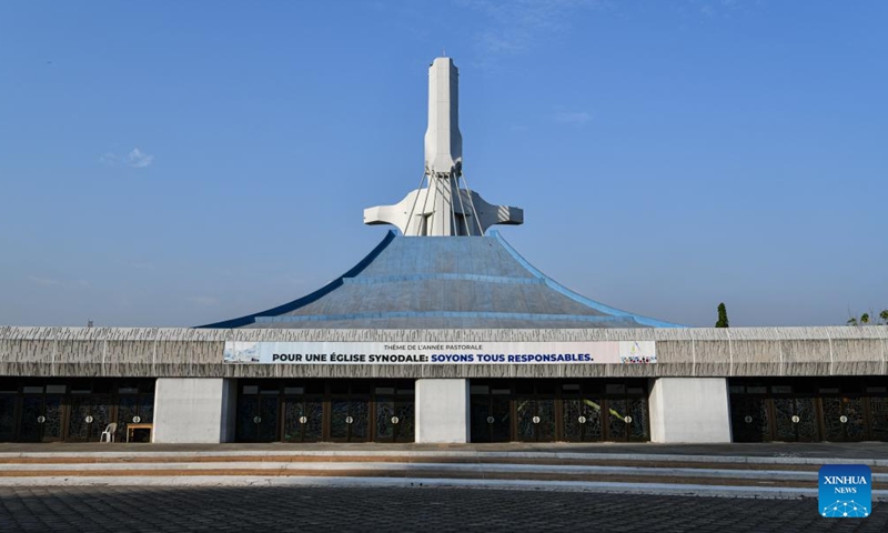 This photo taken on Jan. 10, 2024 shows a view of St. Paul's Cathedral in Abidjan, Cote d'Ivoire. Abidjan is the largest city and economic capital of Cote d'Ivoire. (Xinhua/Han Xu)