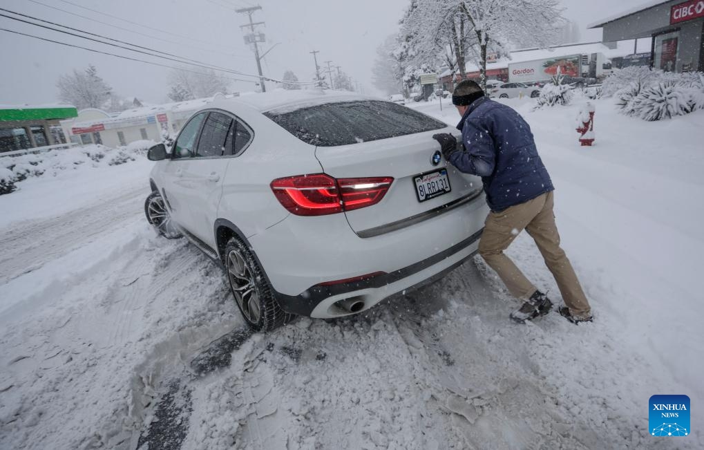 Heavy snow hits Vancouver, Canada Global Times