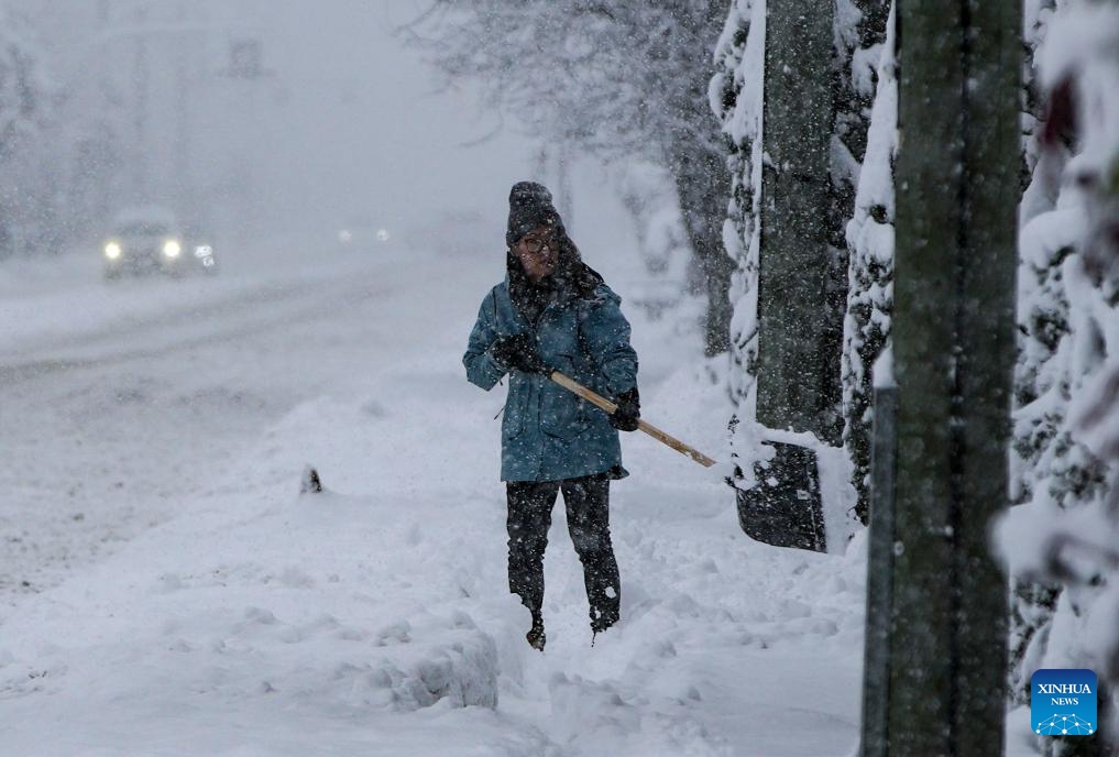 Heavy snow hits Vancouver, Canada Global Times