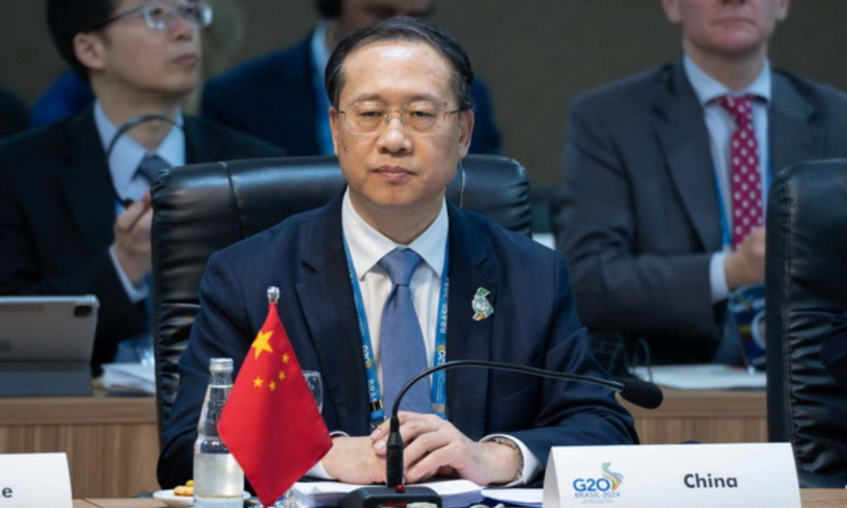 Chinese Vice Foreign Minister Ma Zhaoxu attends G20 Foreign Ministers' Meeting, held in Rio de Janeiro, Brazil on February 21 and 22. Photo: Chinese Foreign Ministry