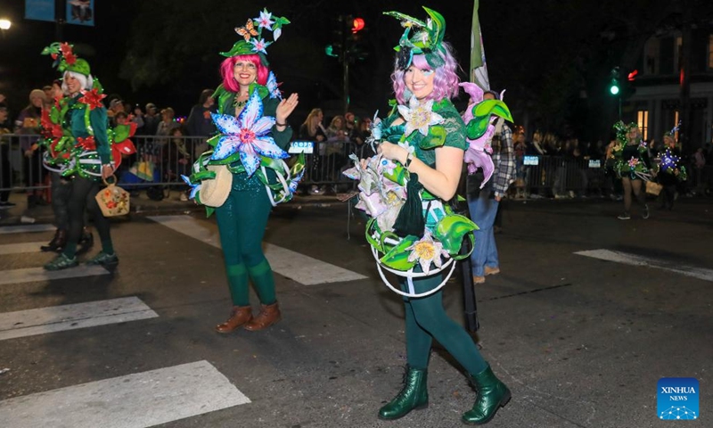 Performers participate in the parade of the 2024 Mardi Gras celebration in New Orleans, Louisiana, the United States, on Feb. 2, 2024. Mardi Gras is one of the most prestigious carnivals in the United States.(Photo: Xinhua)