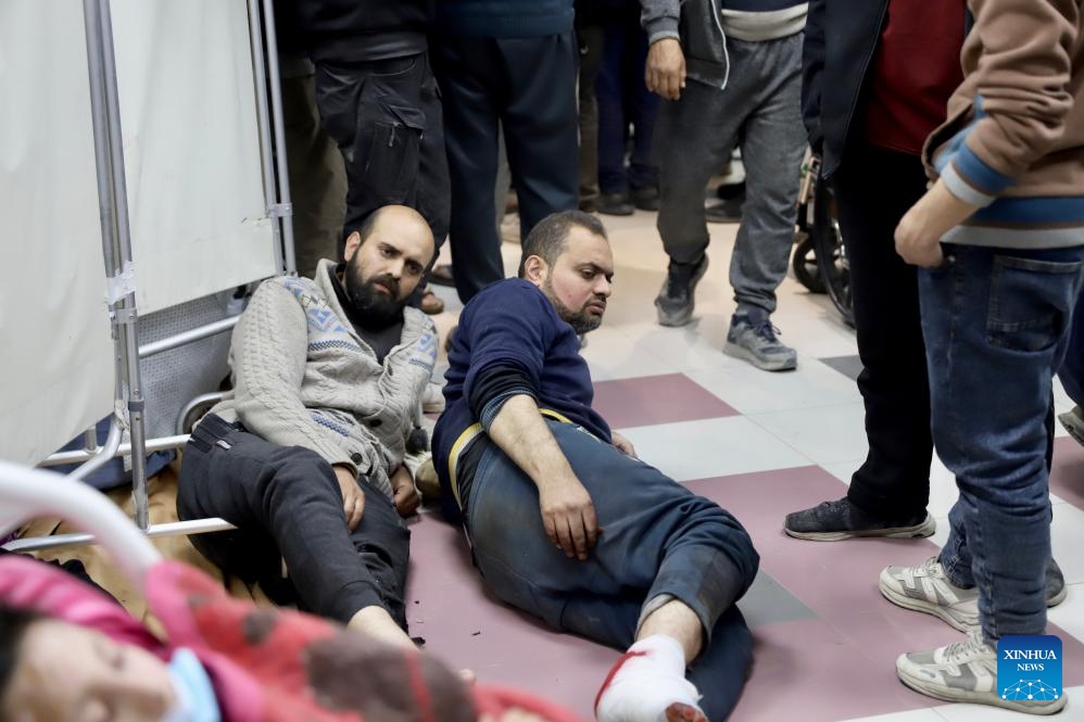 Injured people are seen at Al-Shifa Hospital in Gaza City, on Feb. 29, 2024. Israeli forces opened fire Thursday on a crowd of Palestinians waiting for aid on a coastal road west of Gaza City, killing 104 people and wounding more than 760, Palestinian officials said.(Photo: Xinhua)