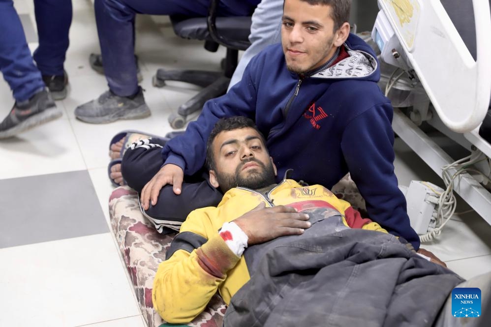 Injured people are seen at Al-Shifa Hospital in Gaza City, on Feb. 29, 2024. Israeli forces opened fire Thursday on a crowd of Palestinians waiting for aid on a coastal road west of Gaza City, killing 104 people and wounding more than 760, Palestinian officials said.(Photo: Xinhua)