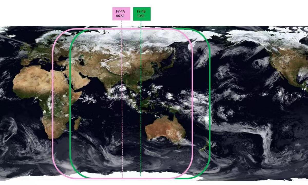 Adjusted geostationary meteorological satellite layout Photo: CCTV

