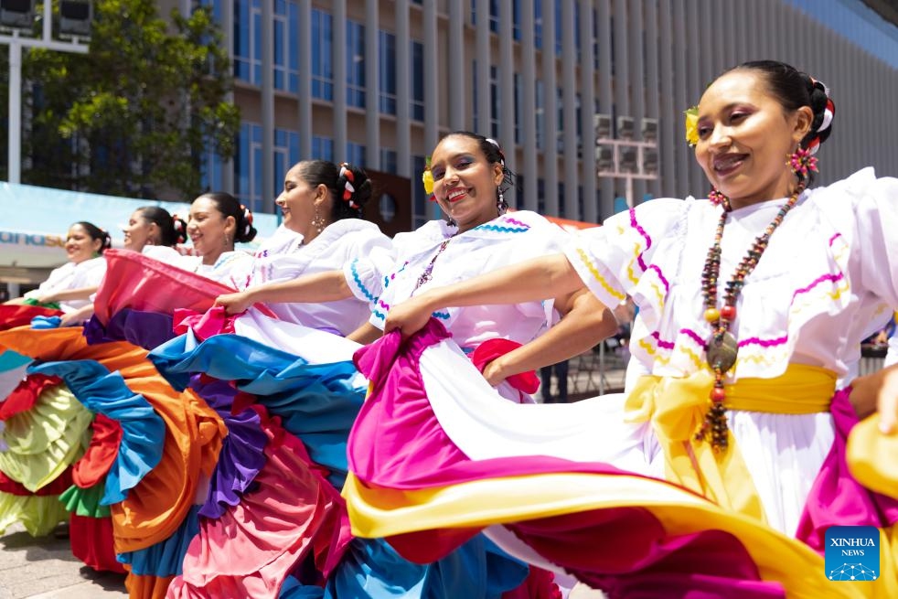 People perform Honduran folk dance in Tegucigalpa - Global Times