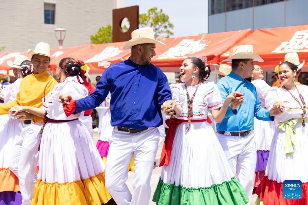 Folk dancers perform in Tegucigalpa, Honduras, March 20, 2024(Photo: Xinhua)