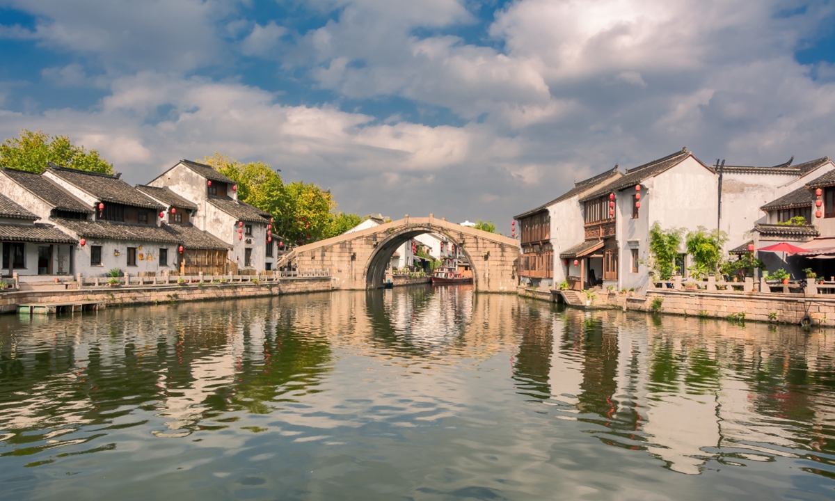 Scenery along the Grand Canal in Wuxi, Jiangsu Province Photo: VCG