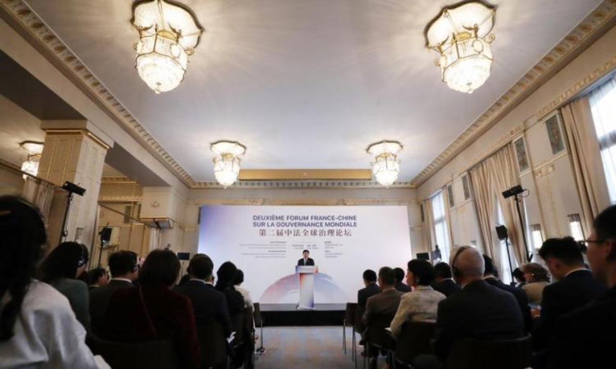 Chinese and French experts expressed their common belief that true multilateralism is essential in improving global governance and pushing forward the building of a community with a shared future for mankind. Photo: Xinhua