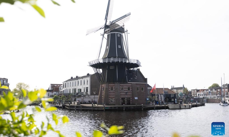 This photo taken on May 11, 2024 shows a view of the De Adriaan windmill during the National Mill Day celebration in Haarlem, the Netherlands. The National Mill Day is celebrated annually on the second weekend in May. Photo: Xinhua