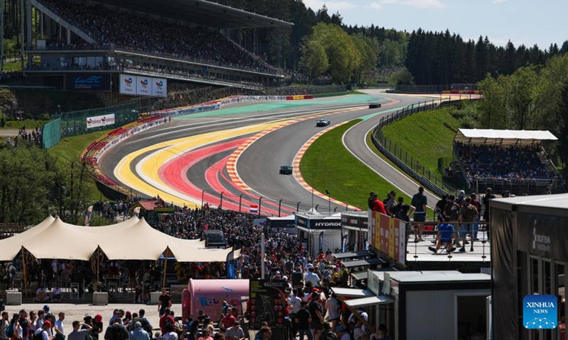 Drivers compete during the Hypercar category race at the 2024 FIA World Endurance Championship (WEC) at Circuit de Spa-Francorchamps in Stavelot, Belgium, May 11, 2024. Photo: Xinhua