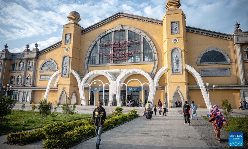 This photo taken on Sept 9, 2023 shows the Lebu Railway Station in Addis Ababa, Ethiopia. The Chinese management contractors of Ethiopia-Djibouti standard gauge railway on Friday officially handed over the railway's management and operation to Ethiopia and Djibouti after six years of successful operation. Photo: Xinhua