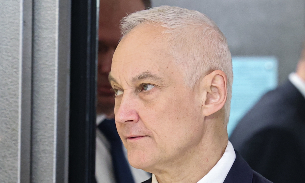  Candidate for Russia's defense minister Andrei Belousov is seen in the building of the Russian Federation Council, Lower House of the Russian Parliament on May 13, 2024. Photo: VCG