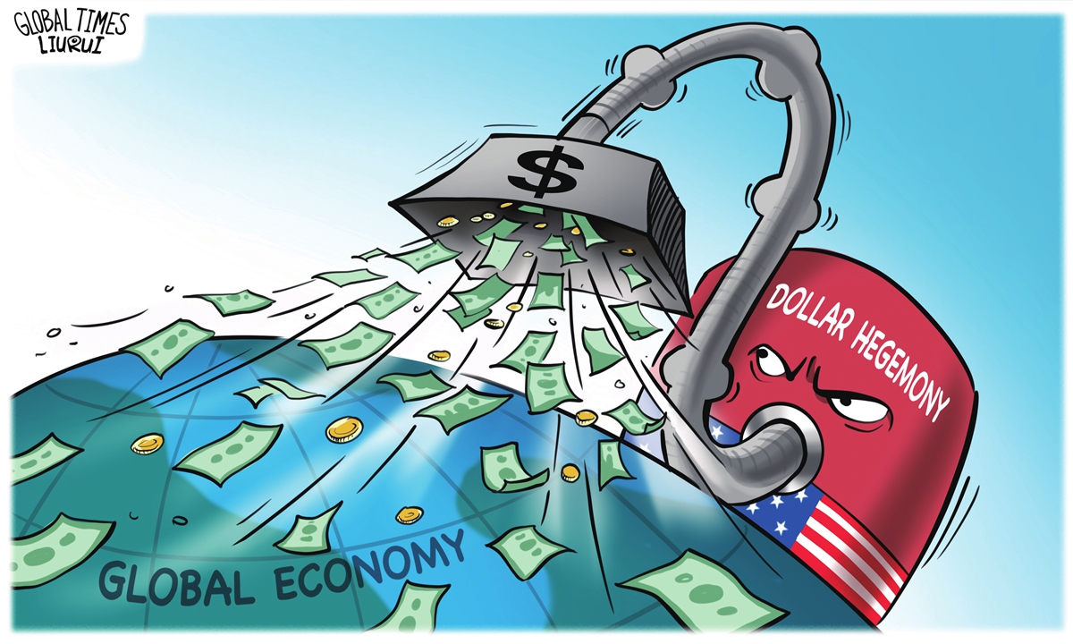 Destroying global economy. Illustration: Liu Rui/GT