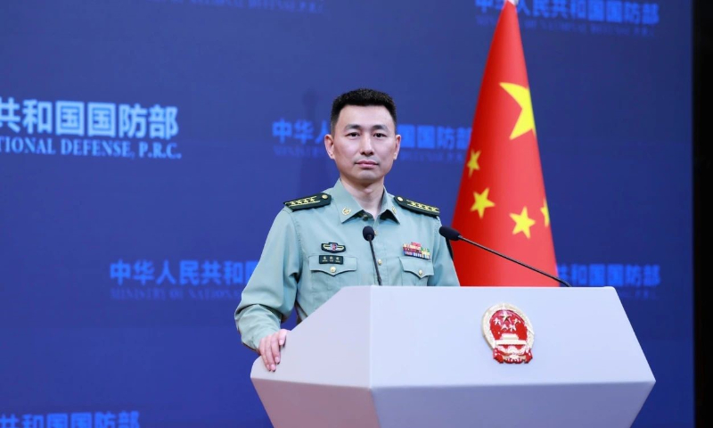 Zhang Xiaogang, a spokesperson for the Ministry of National Defense Photo: China's Ministry of National Defense