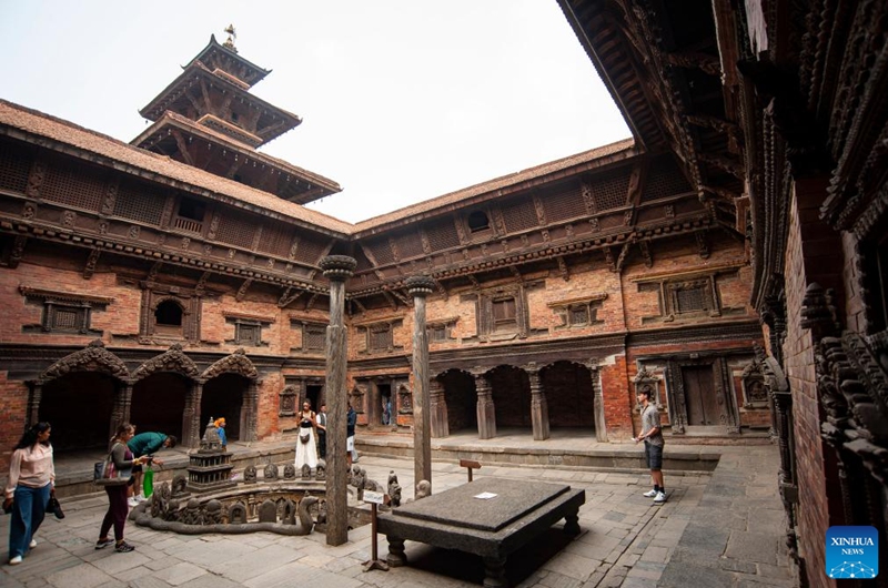 People visit the Patan Museum on the occasion of International Museum Day in Lalitpur, Nepal, May 18, 2024. Photo: Xinhua