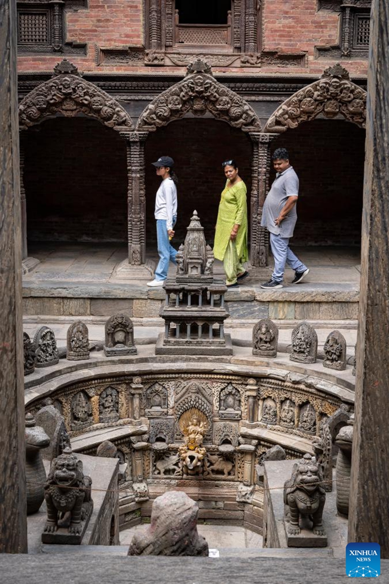 People visit the Patan Museum on the occasion of International Museum Day in Lalitpur, Nepal, May 18, 2024. Photo: Xinhua