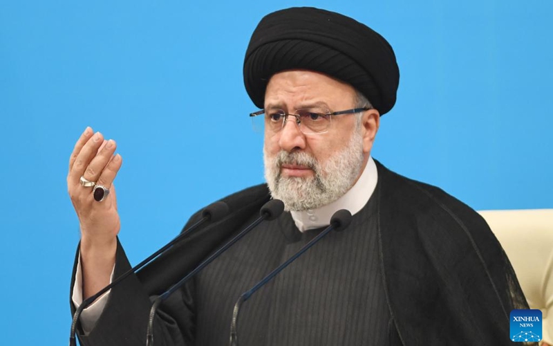 This file photo taken on Aug. 29, 2023 shows Iran's President Ebrahim Raisi in Tehran, Iran. Iran's President Ebrahim Raisi and Iran's Foreign Minister died in a helicopter accident, according to local media. Photo: Xinhua