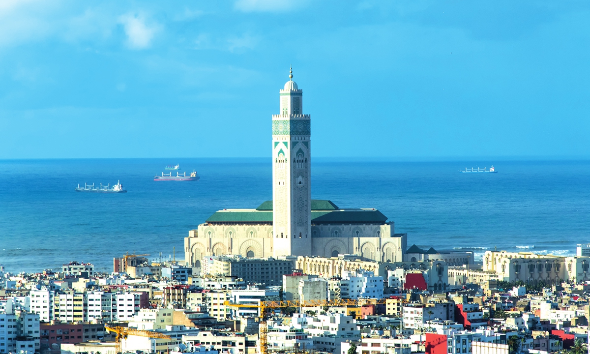 The Hassan II Mosque at Casablanca, Morocco Photo: VCG