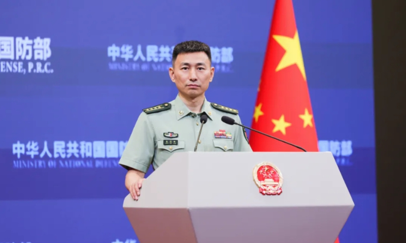 Chinese Defense Ministry spokesperson Zhang Xiaogang Photo: Chinese Defense Ministry