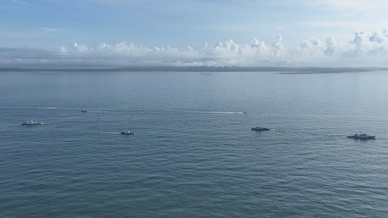 The Fujian Coast Guard carried out regular law enforcement patrols in the waters near Kinmen on June 25, 2024. Photo: website of China Coast Guard