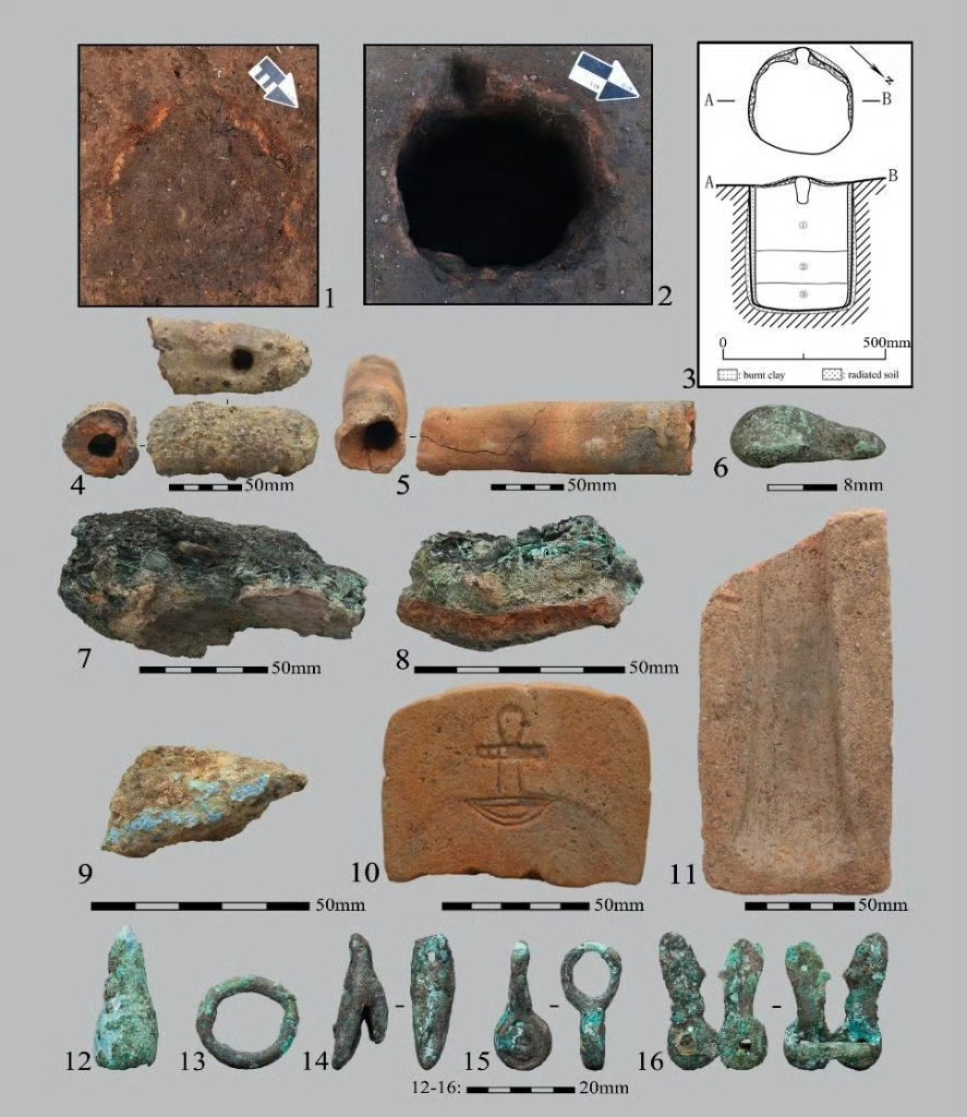 Photos of relics discovered from the Jicha site in Yunnan province Photo: Sina Weibo