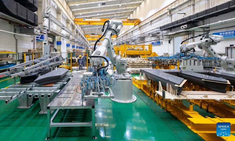 This photo taken on May 23, 2024 shows CHINT Group's Shanghai transformer factory in Songjiang District of east China's Shanghai. (Photo: Xinhua)