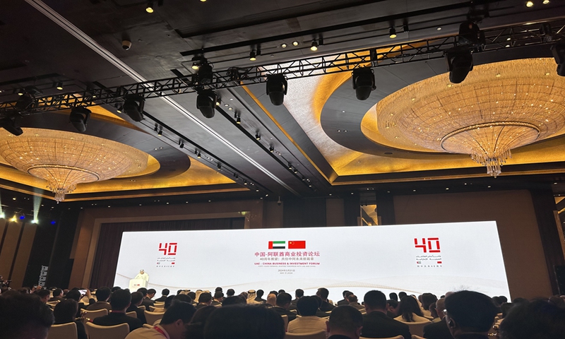 The United Arab Emirates-China Business and Investment Forum starts on May 31 in Beijing.  Photo: Zhang Weilan/GT 