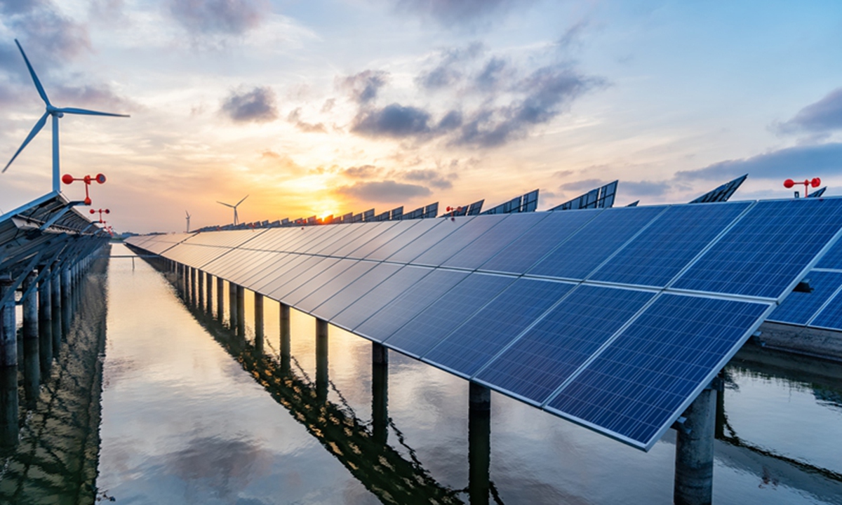 Photovoltaic panels in Sihong, East China's Jiangsu Province Photo: VCG