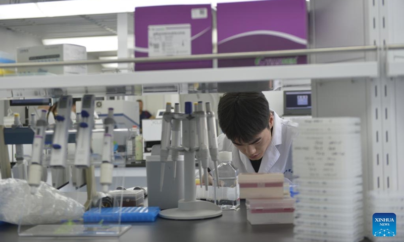 A researcher works at a laboratory of Central-China Agricultural Valley, an agricultural innovation platform, in central China's Henan Province, May 31, 2024. (Photo: Xinhua)