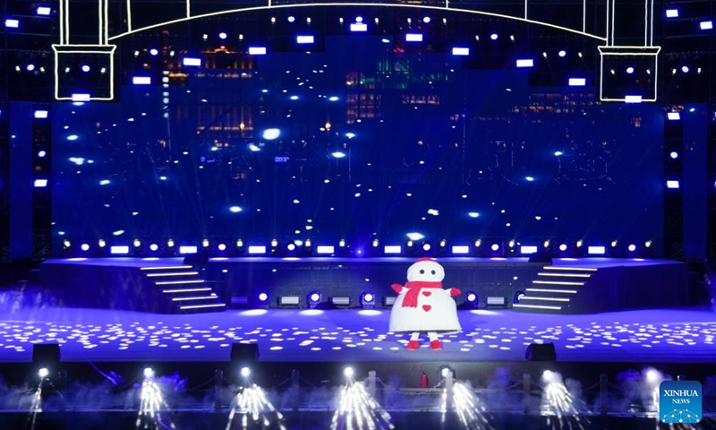 The live-action performance Encounter Harbin is staged at Sun Island scenic spot in Harbin, northeast China's Heilongjiang Province, June 10, 2024. (Photo: Xinhua)