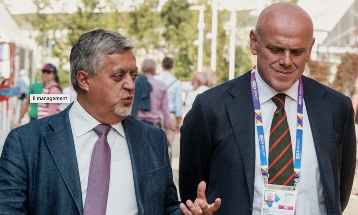 Gianpiero Calzolari (left), Chairman of Granarolo S.p.A. and Filippo Marchi (right), General Manager of Granarolo S.p.A.