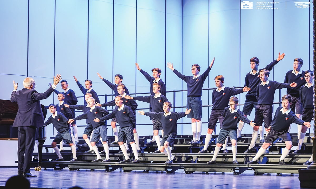 The Little Singers of Paris perform in Shanghai. Photo: Courtesy of the Shanghai Concert Hall