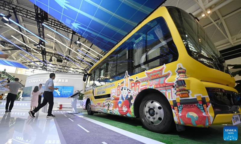 People visit the World Intelligence Expo 2024 in north China's Tianjin, June 20, 2024. The World Intelligence Expo 2024 opened on Thursday in Tianjin. With the theme of Intelligence: Extensive Development Space, Sustainable Growth Driver, the expo is co-hosted by the Tianjin municipal government and Chongqing municipal government.(Photo: Xinhua)