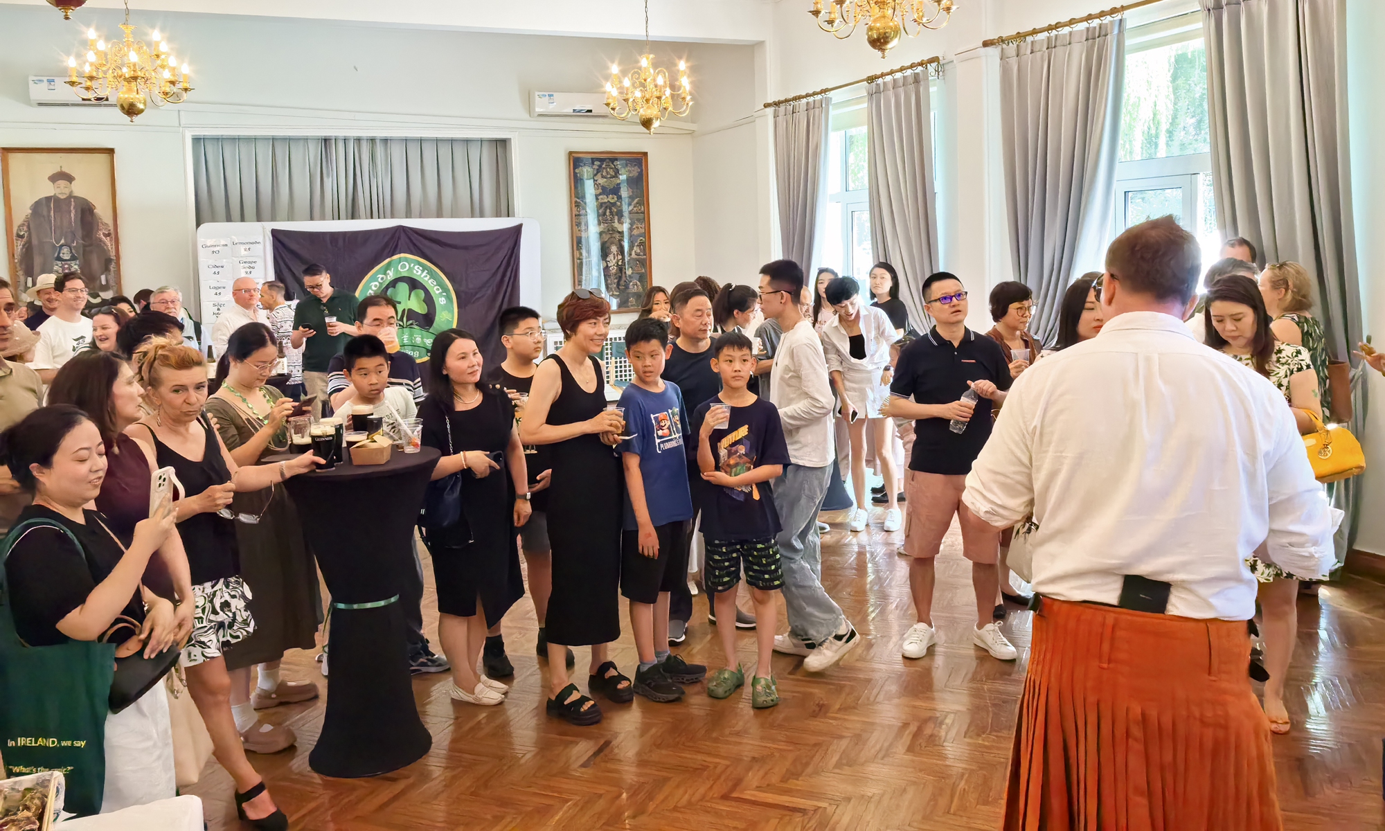 Visitors taste Irish Whiskey and learn more about its history at the Embassy of Ireland in China during open day event - Discovering Ireland - in Beijing on June 22, 2024. Photo: Dong Feng/GT 